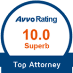 Image of the Avvo 10 Rating Attorney badge